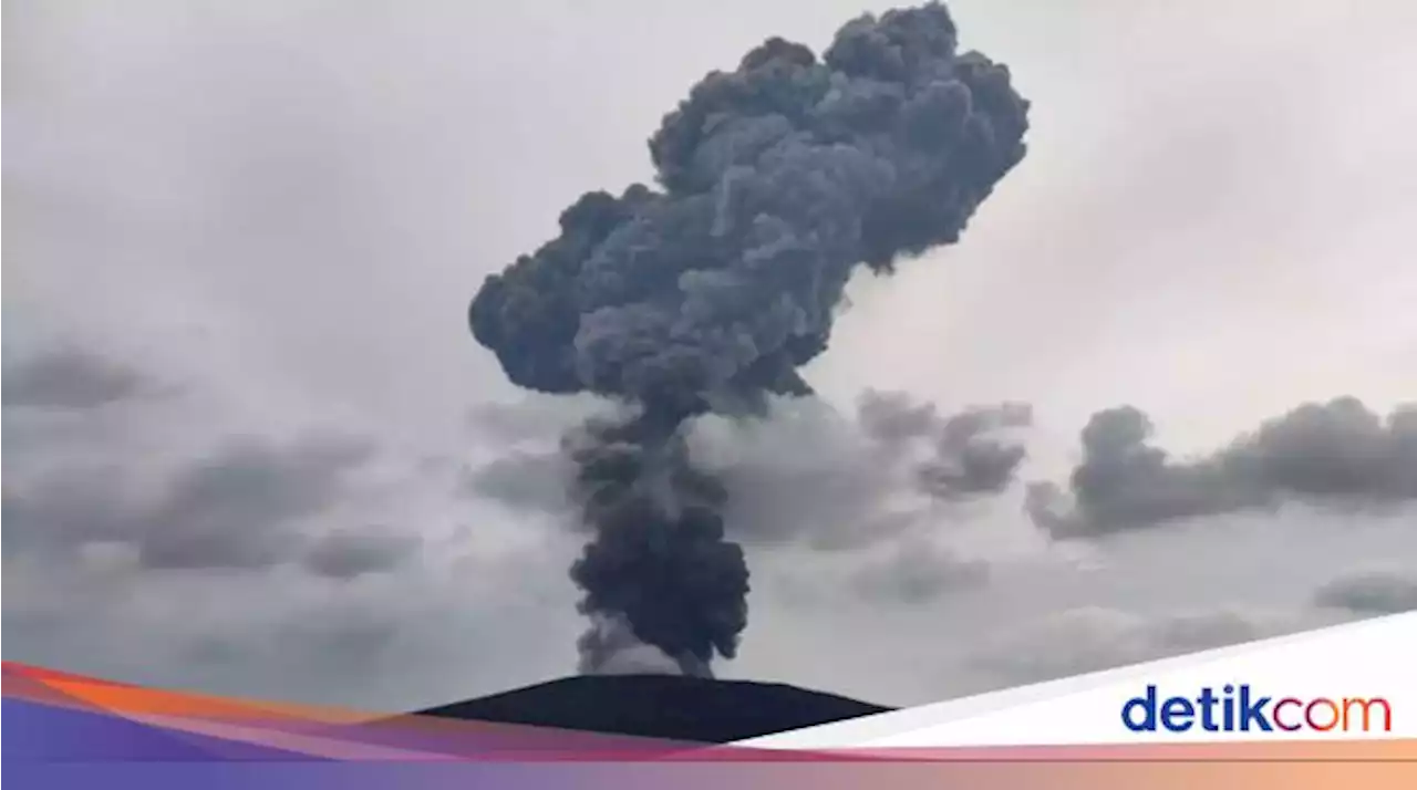 Anak Krakatau Erupsi Dini Hari Tadi, Abu Vulkanik Membubung 1 Km