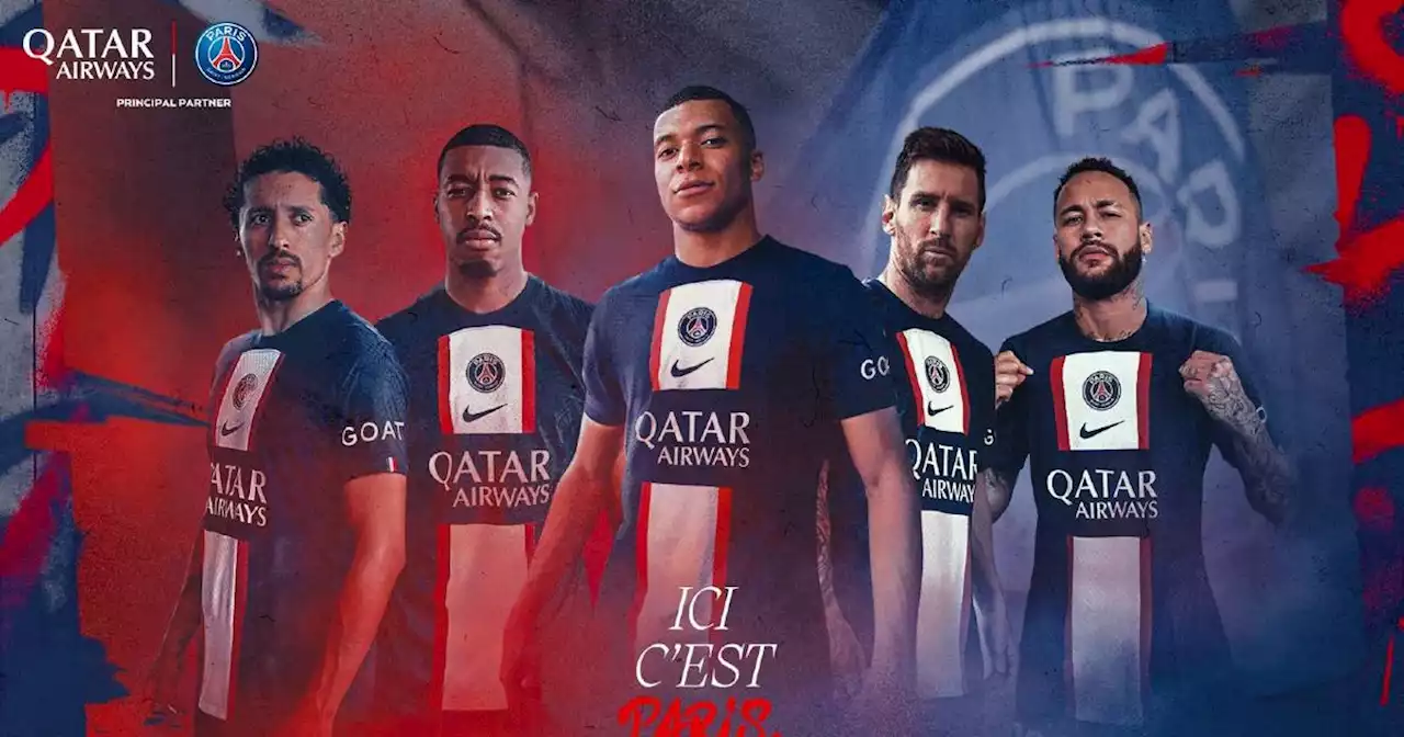 PSG tiene nuevo patrocinador principal y lo presume en la playera de local de cara a la temporada 2022/23