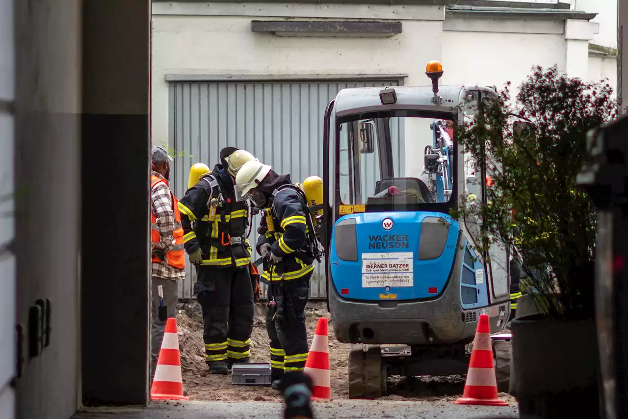 Explosionsgefahr in Hamburg: Gasleitung bei Bauarbeiten zerstört