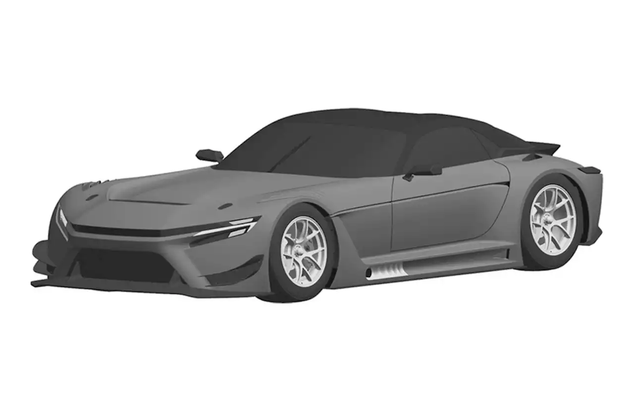 Patent drawings for Toyota GR GT3 race car surface