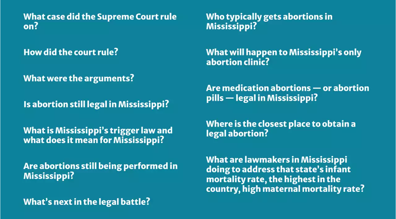 FAQ: Abortion in Mississippi post-Roe v. Wade