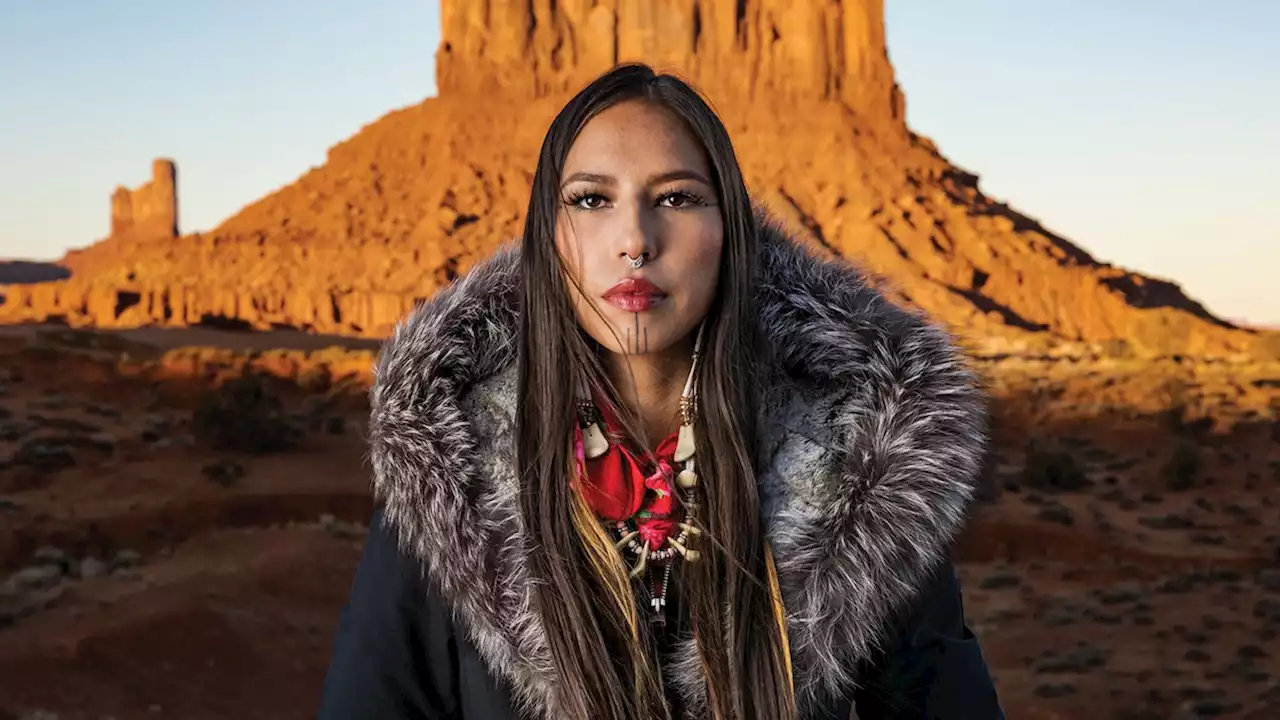 This portrait captures the strength behind the Native sovereignty movement