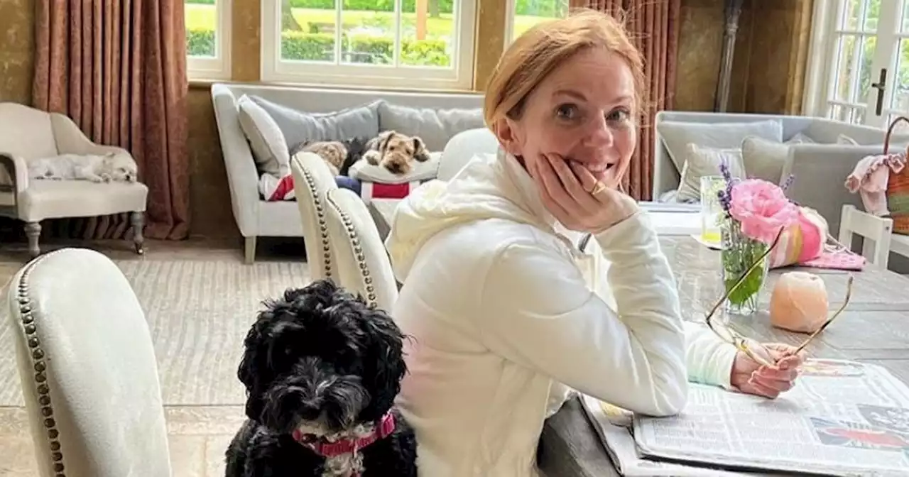 Geri Horner shows off pristine living room at stunning Oxfordshire home