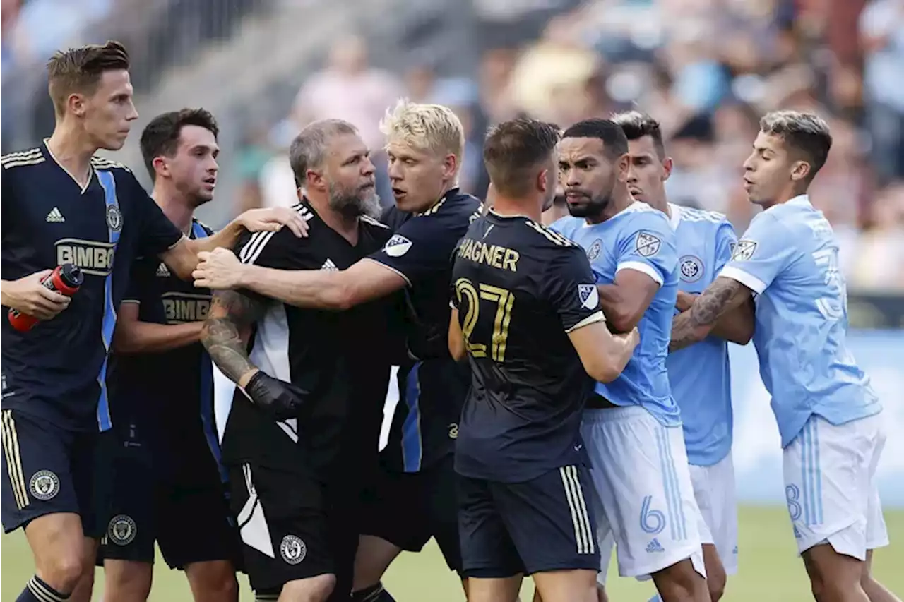 Union athletic trainer Paul Rushing suspended an extra game for role in brawl with NYCFC