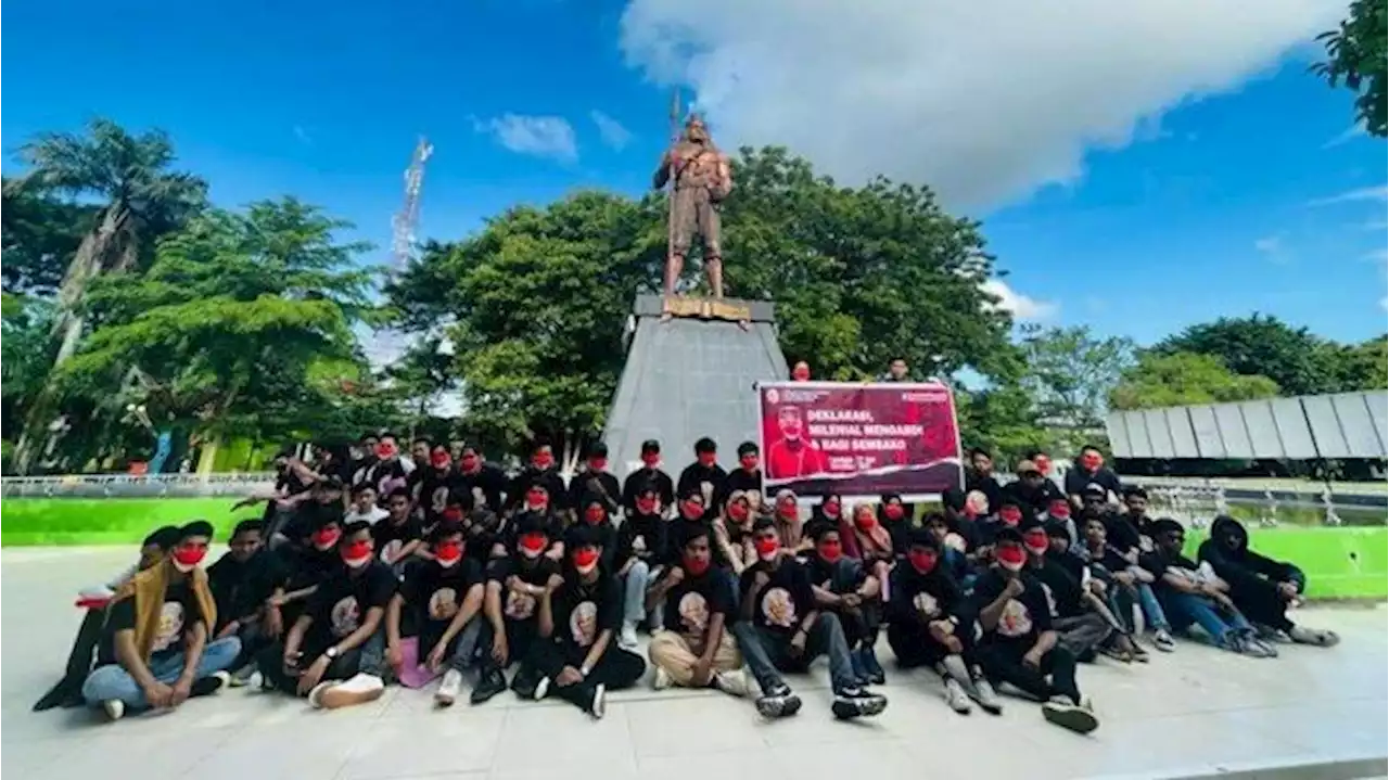 Dukung Ganjar Maju Pilpres, Milenial di Bone Pawai Motor