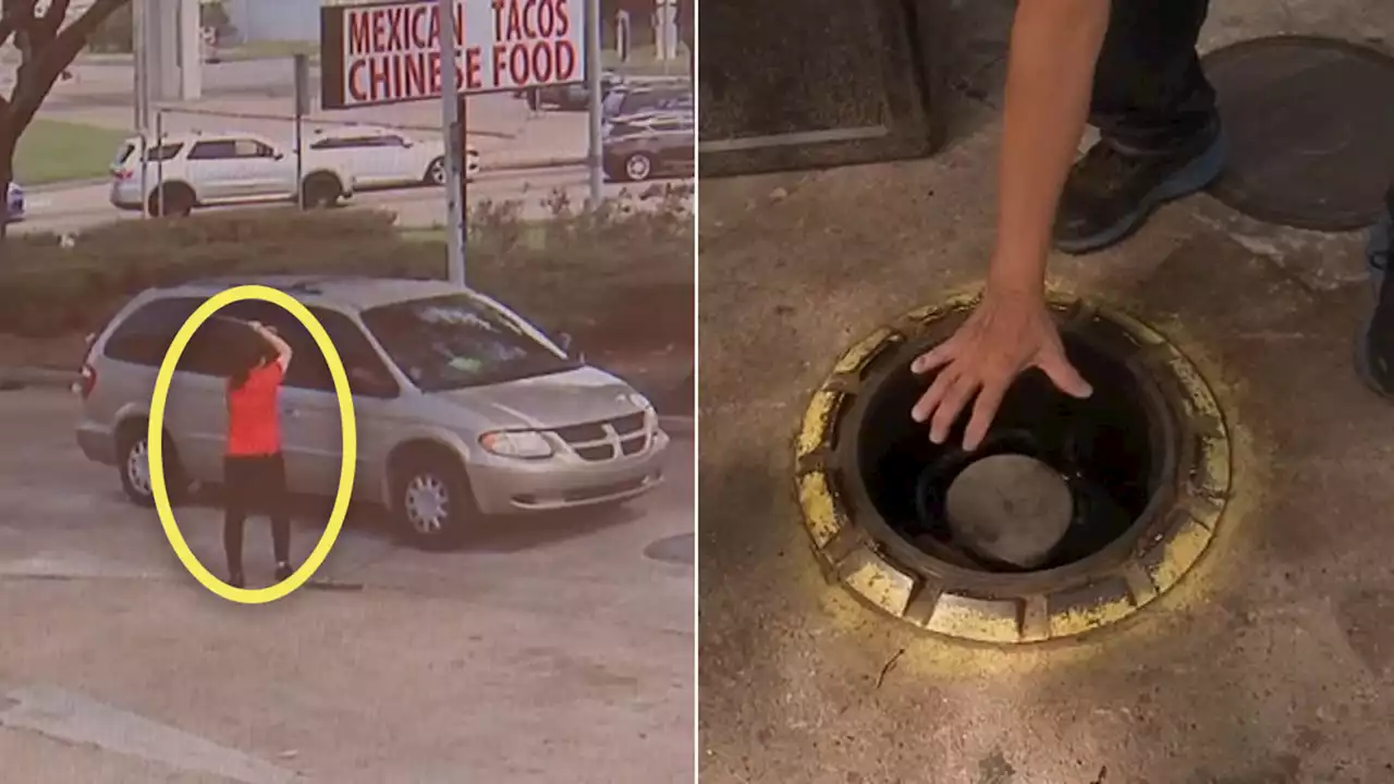 Caught on camera: SW Houston gas station clerk uses stick to confront sneaky diesel thieves