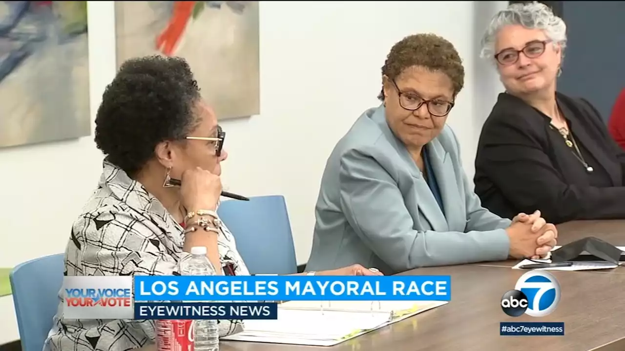 Karen Bass says she would lean on federal government to help address homeless crisis