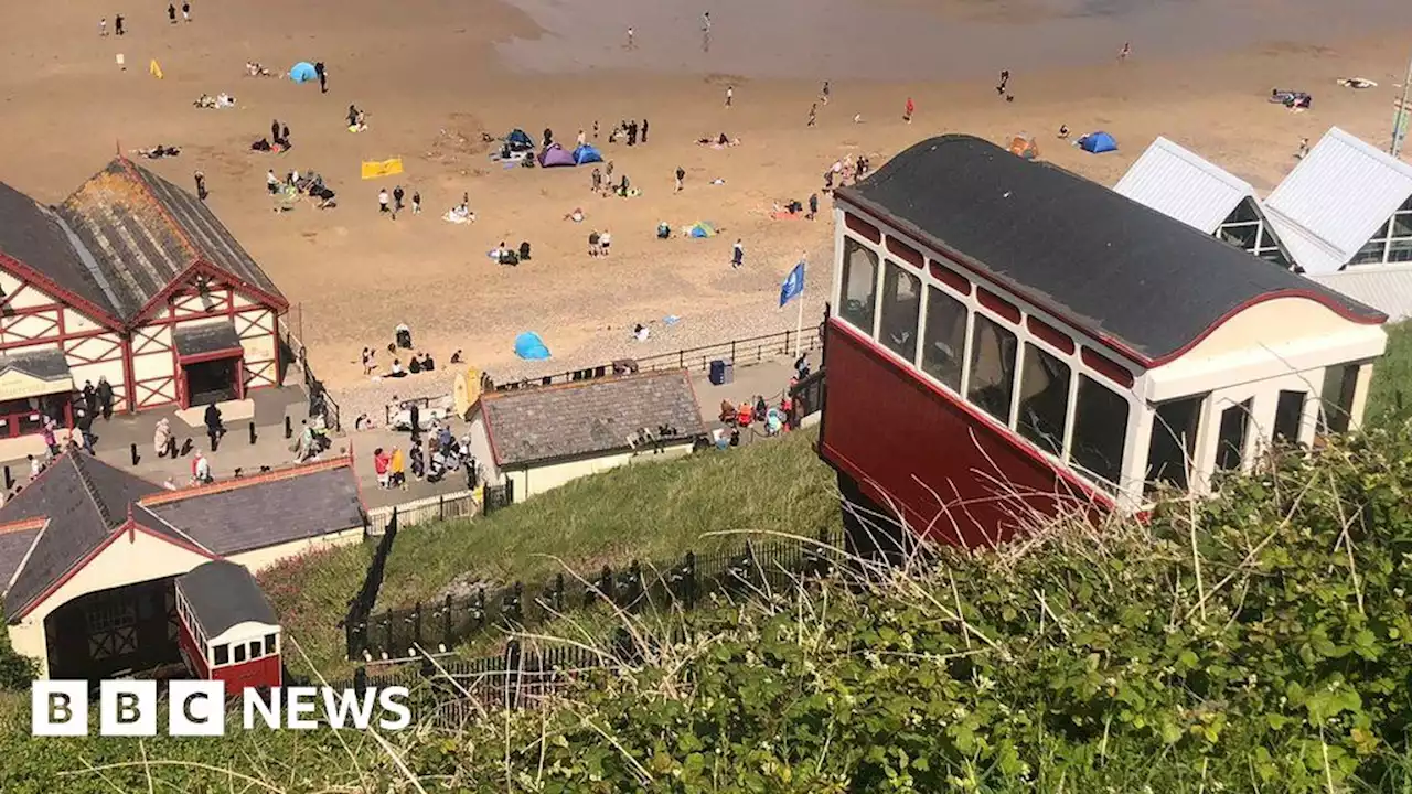 Saltburn's funicular tramway reopens after two years