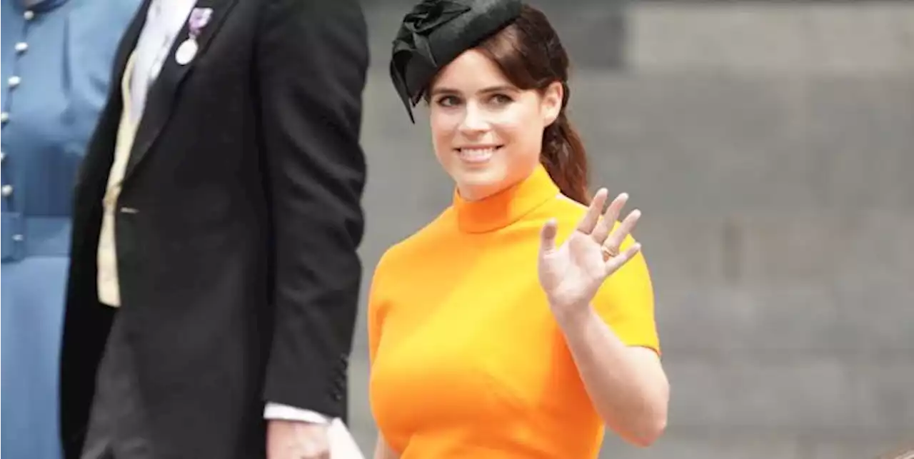 Princess Eugenie Brightens the Platinum Jubilee Service in a Tangerine Midi Dress