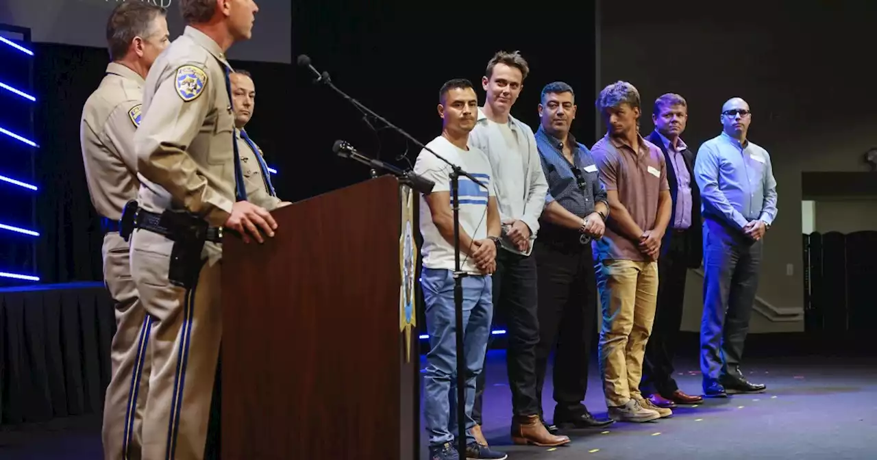 CHP recognizes good Samaritans who rushed to help officer shot on I-8