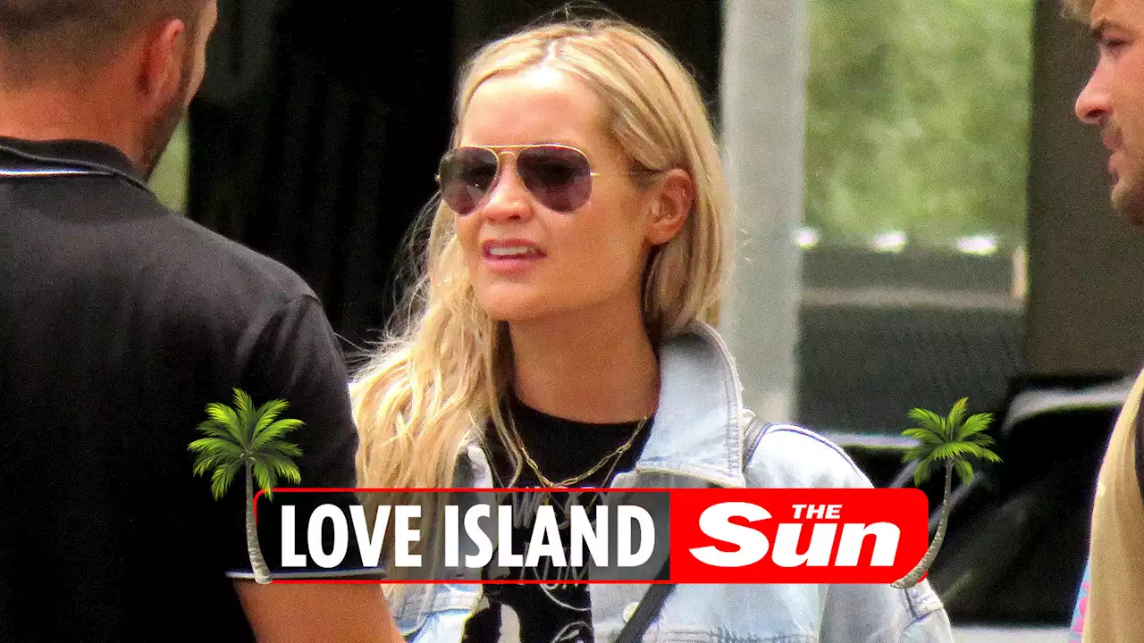 Love Island's Laura Whitmore & Iain Stirling arrive in Majorca ahead of launch