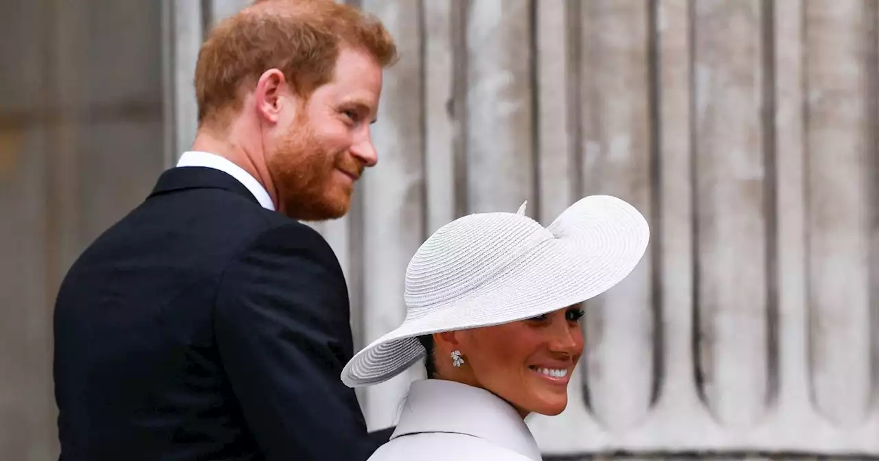 Harry and Meghan attend church service in first public appearance during Platinum Jubilee