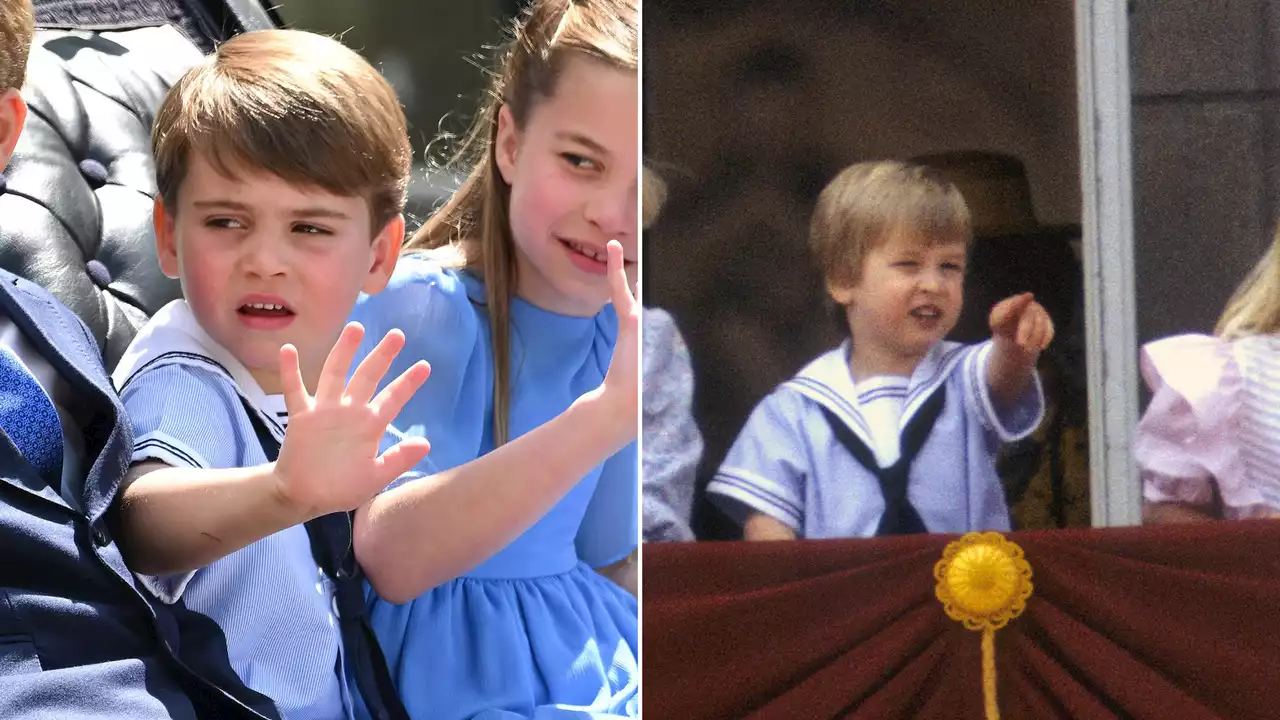 El príncipe Louis rememora el traje de marinero de su padre en Trooping the Colour