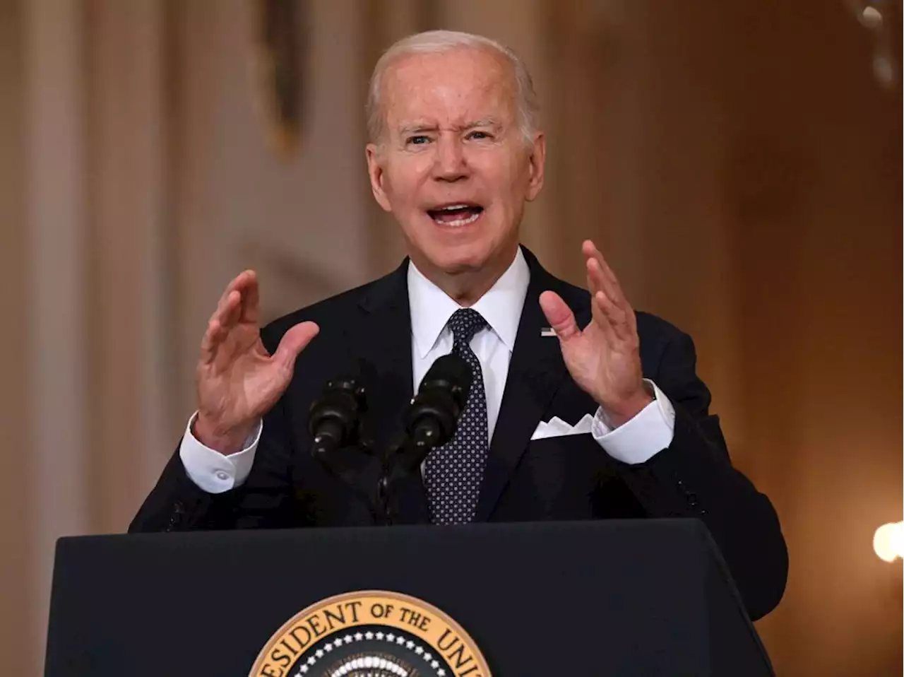 President Biden calls for assault weapons ban and other measures to curb gun violence