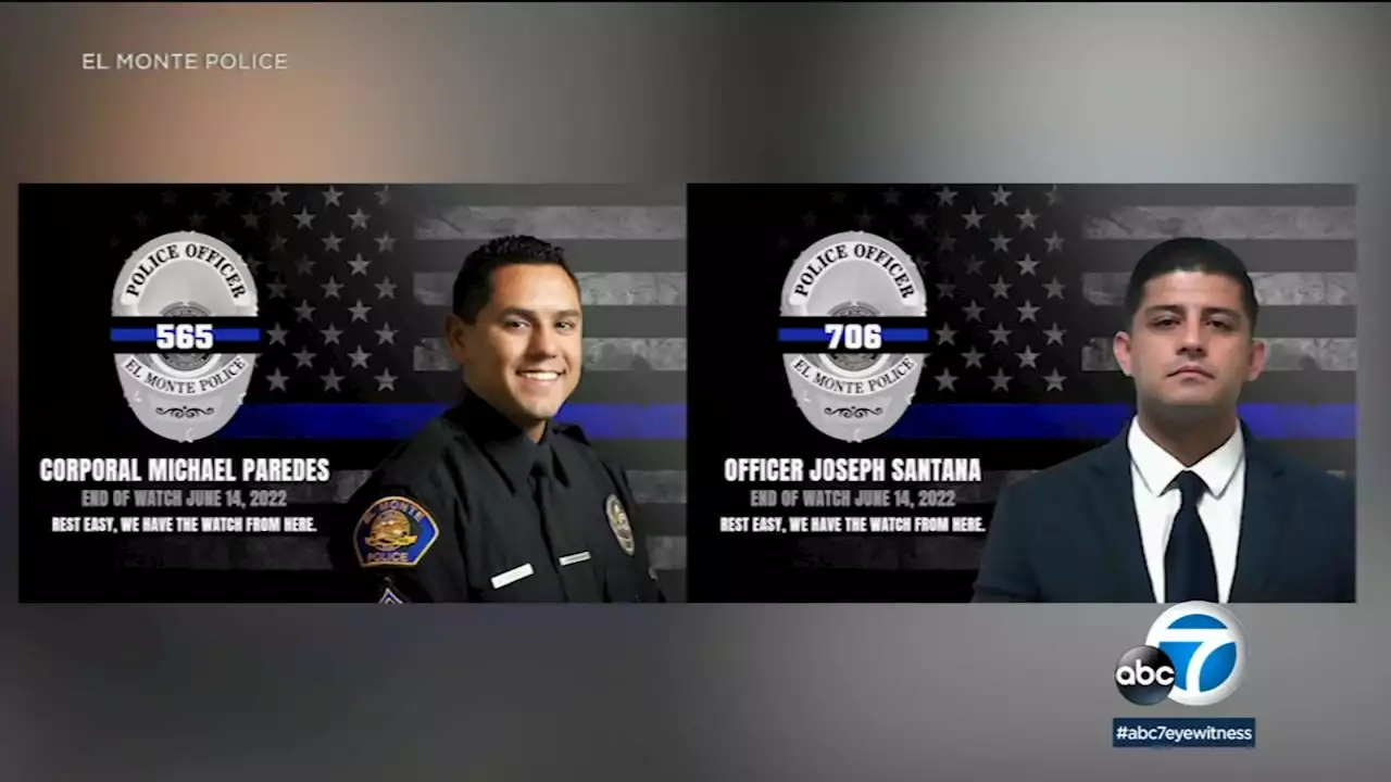 Memorial service set for 2 El Monte police officers killed in the line of duty