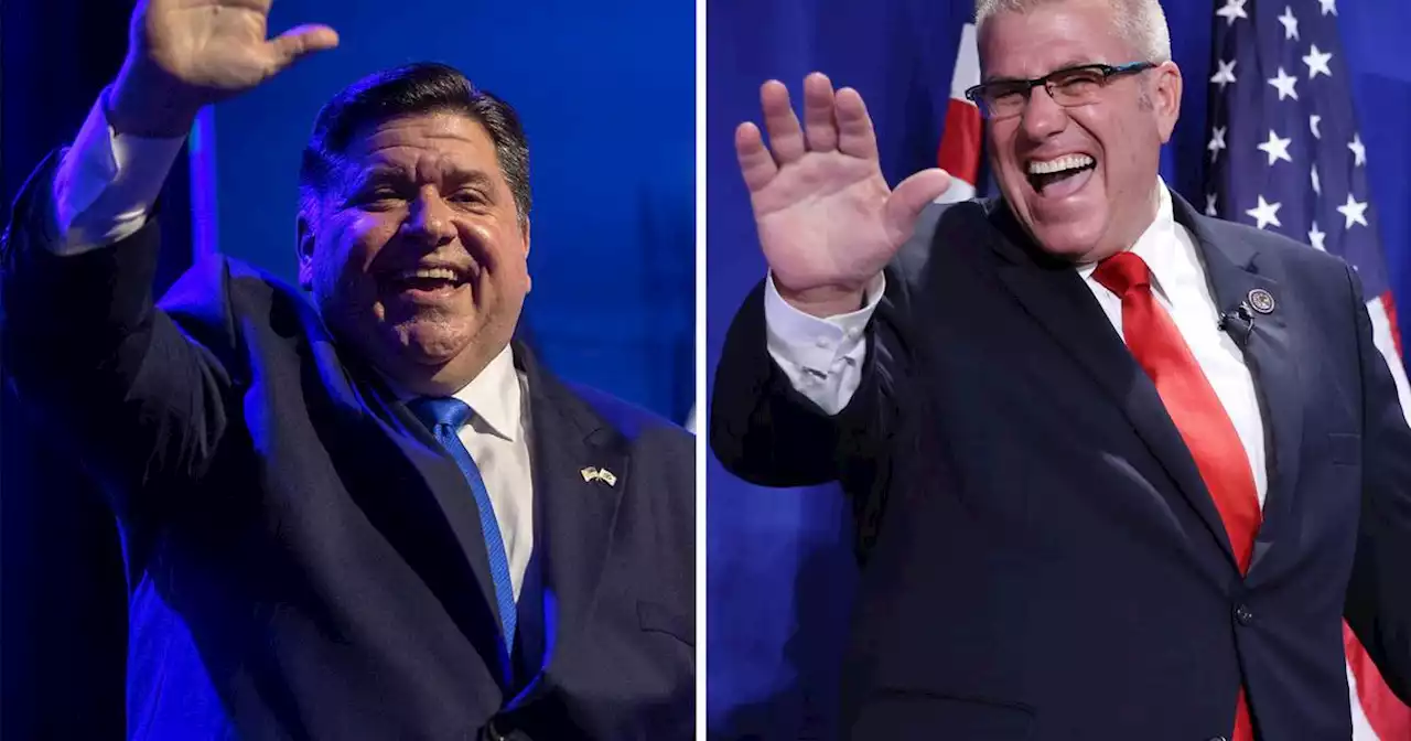 Gov. J.B. Pritzker and GOP nominee Darren Bailey come out swinging after primary election wins