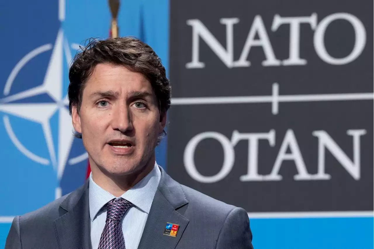 Trudeau announces drone cameras, planned armoured vehicles for Ukraine at NATO summit