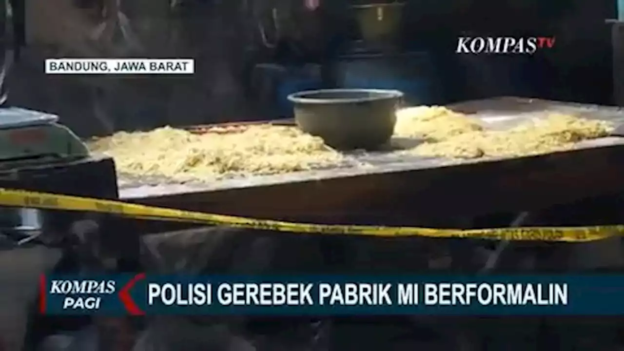 Produksi 2 Ton Per Hari, Pabrik Mi Berformalin di Bandung Digerebek Polisi!