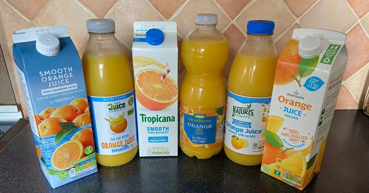 We compared supermarket OJ from Aldi, Asda, Morrisons, Sainsbury's and Lidl