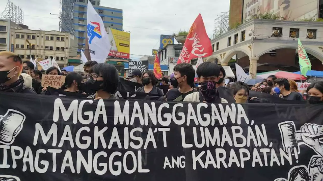 Anti-Marcos groups hold rally at Plaza Miranda