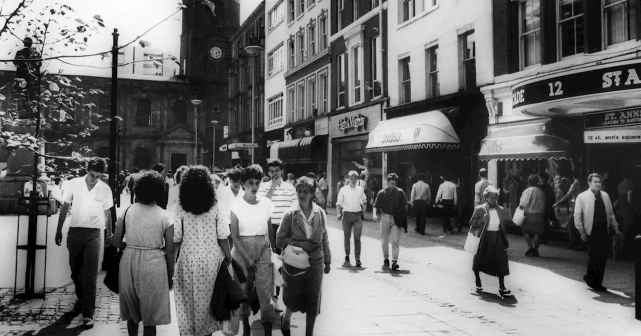 St Ann's Square captured in unseen pics - from wonky seats to shopping heartland