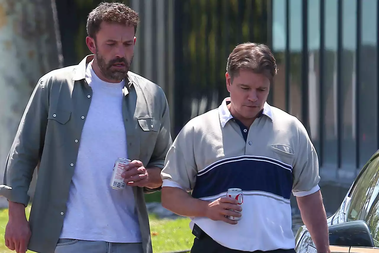 Ben Affleck and Matt Damon get their caffeine fix on set and more star snaps