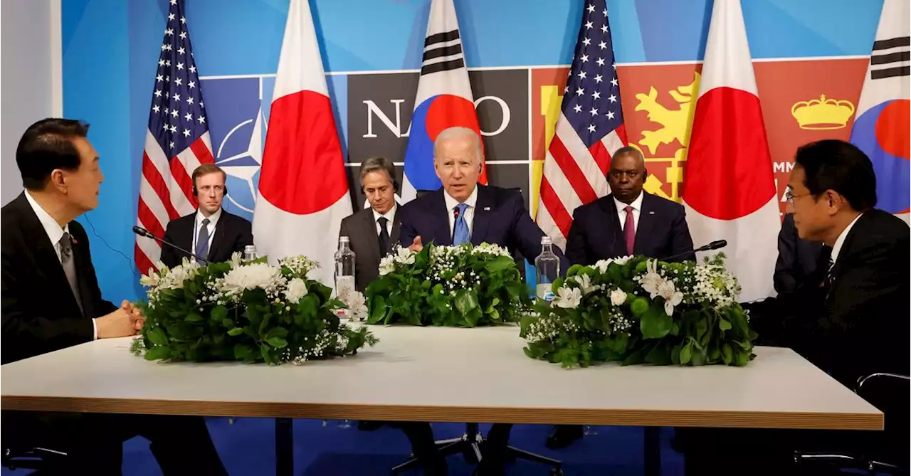 Leaders of U.S., South Korea and Japan agree closer cooperation over North Korea threat