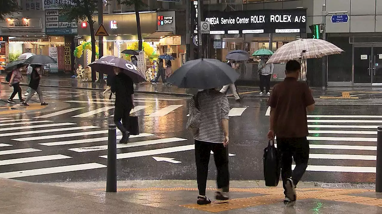 수도권 · 중부 시간당 50~100mm 폭우…충남 산사태 경보