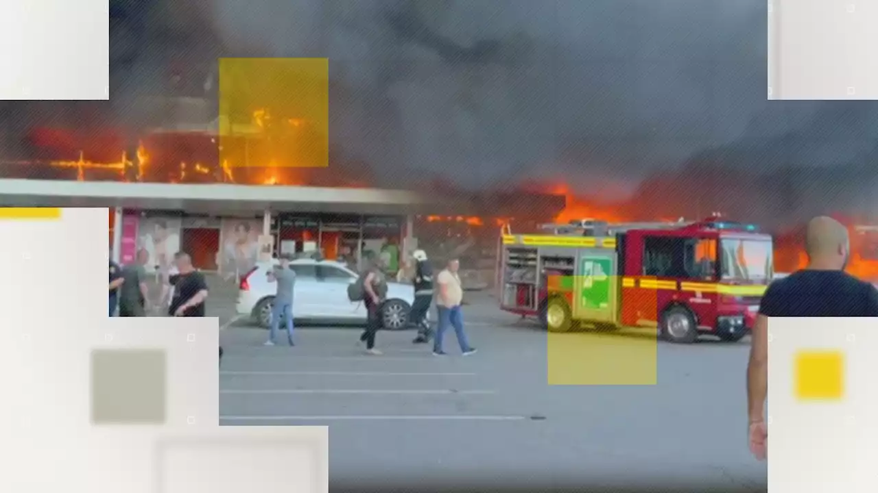 What CCTV and satellite images tell us about shopping centre missile strikes in Ukraine