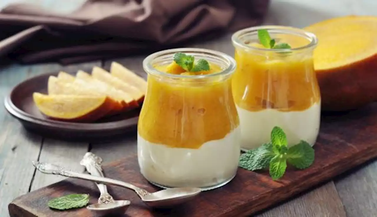 Receta de Sopa Fría de Mango, Pepino y Yogur