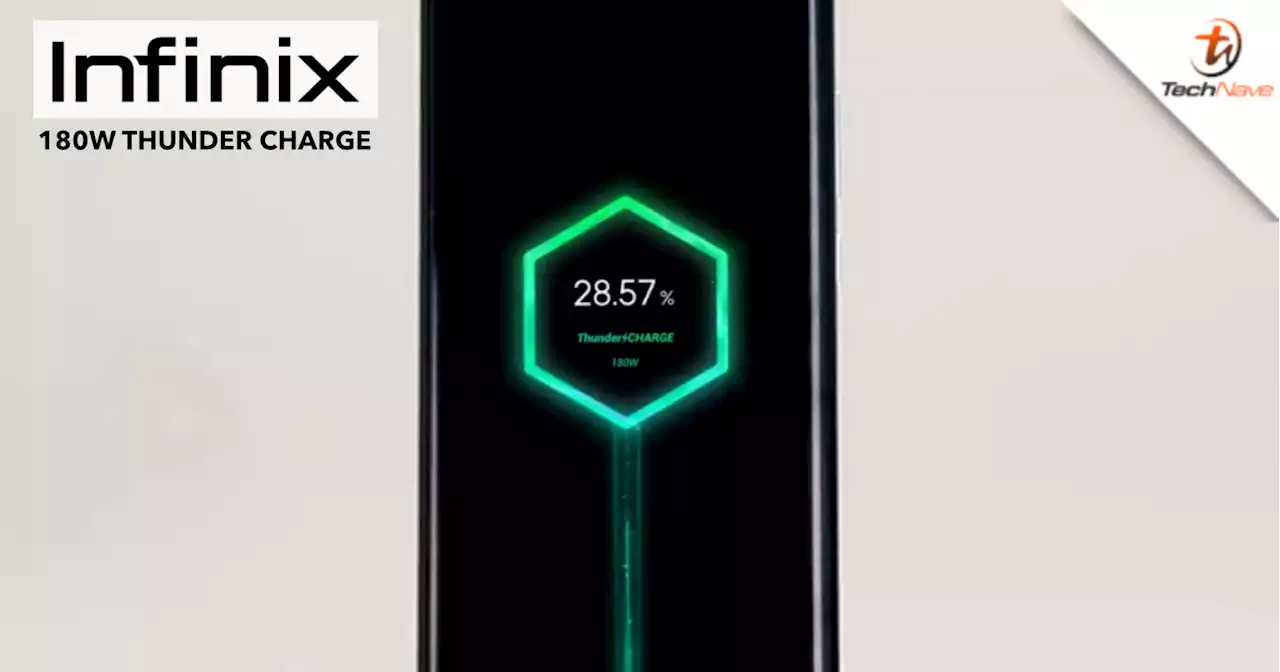 Infinix gives a sneak peek at its upcoming 180W Thunder Charge system | TechNave