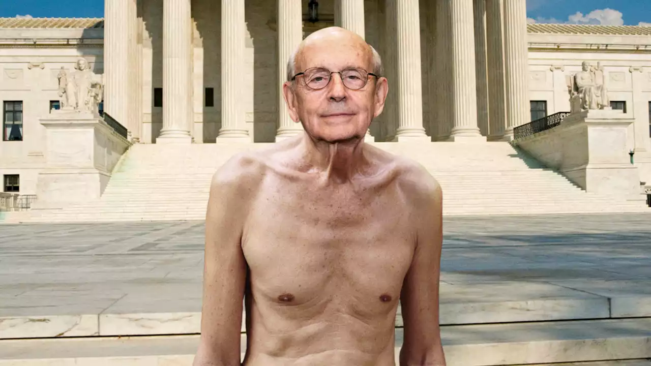 Nude Justice Breyer Leaves Supreme Court After Turning In His Robes