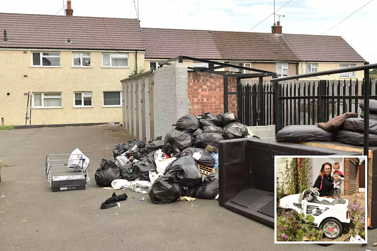 We're furious as out-of-control kids dump piles of rubbish outside our homes