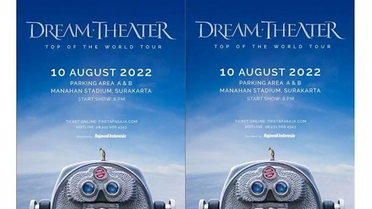 Harga Tiket Konser Dream Theater di Solo: Rp 750 Ribu - Rp 1,5 Juta, Bisa Dibeli 1 Juli - Tribunnews.com