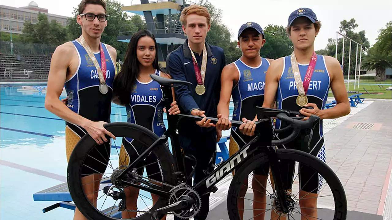 Dos preseas de oro y una de plata en triatlón - Gaceta UNAM