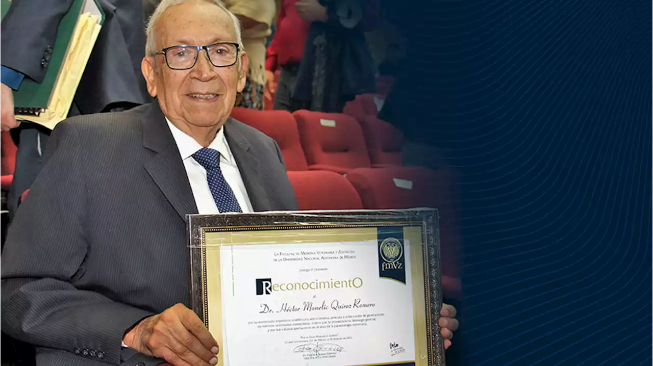 Homenaje en la FMVyZ a Héctor Quiroz Romero - Gaceta UNAM