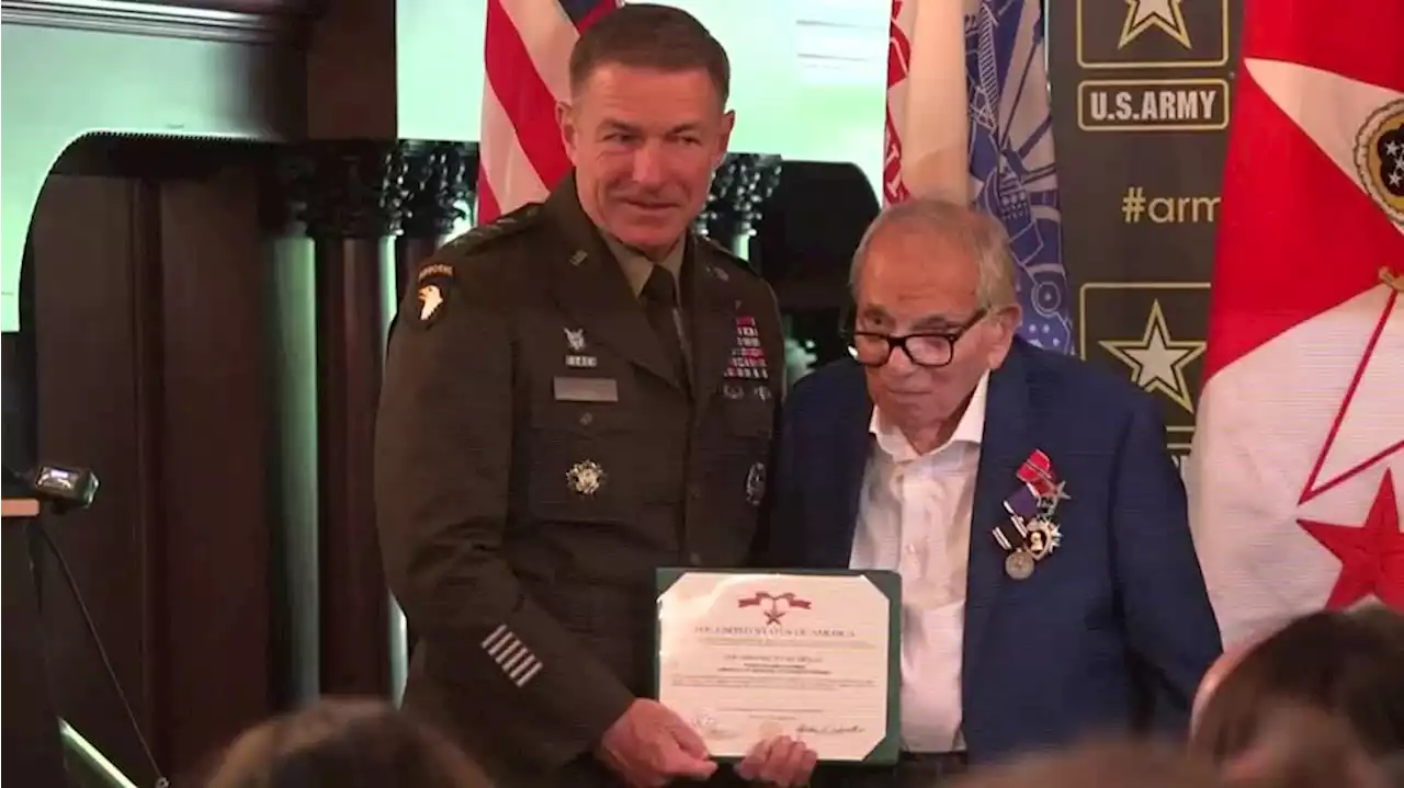 WWII veteran receives medals earned nearly 70 years ago