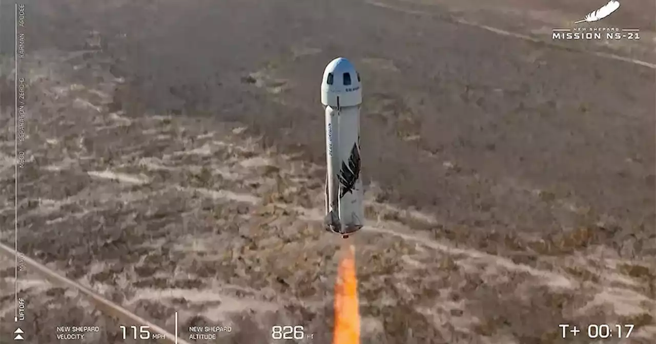 Blue Origin launches six thrill seekers to the edge of space