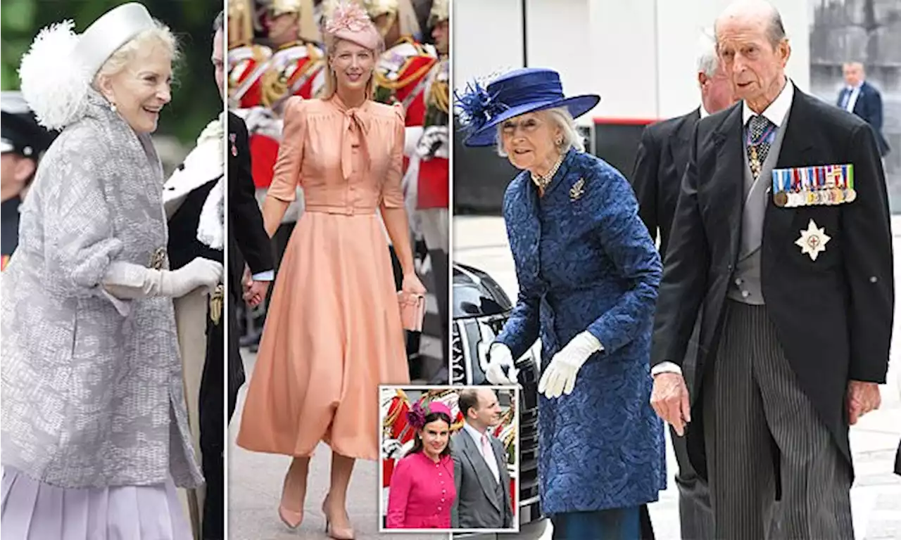 Queen's extended family show support at St Paul's Jubilee service