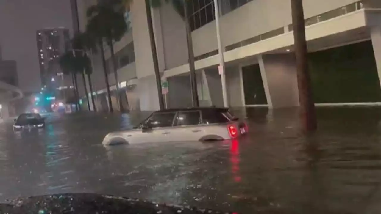 Tropical system brings 'waist-deep' flooding to South Florida overnight