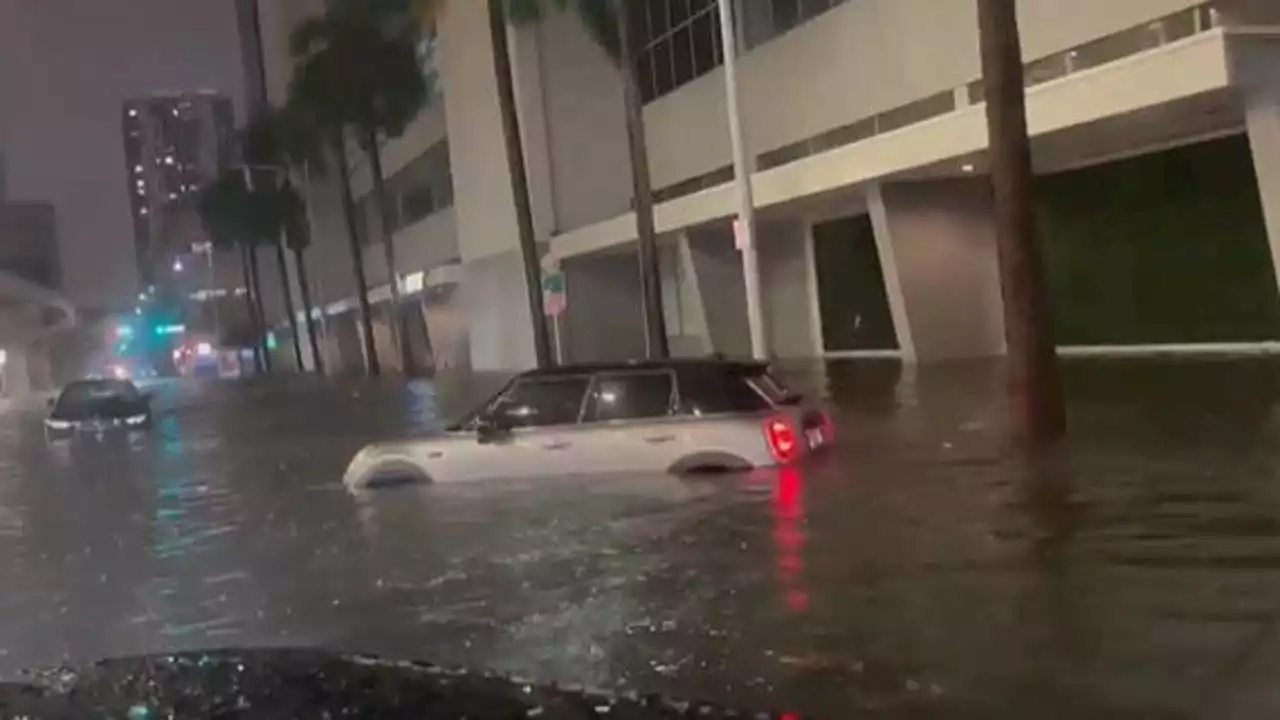 Disorganized tropical system crossing South Florida with continued threat of flooding rain