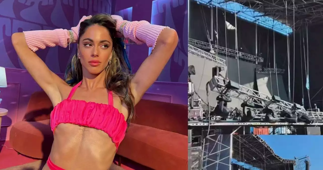 Reprograman show de Tini Stoessel en Santa Fe tras un derrumbe en el escenario: qué dijo ella | Mirá | La Voz del Interior