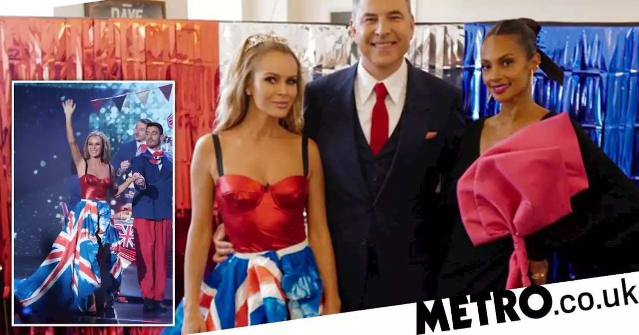 Britain’s Got Talent’s Amanda Holden dons ultimate Union Jack gown for Jubilee