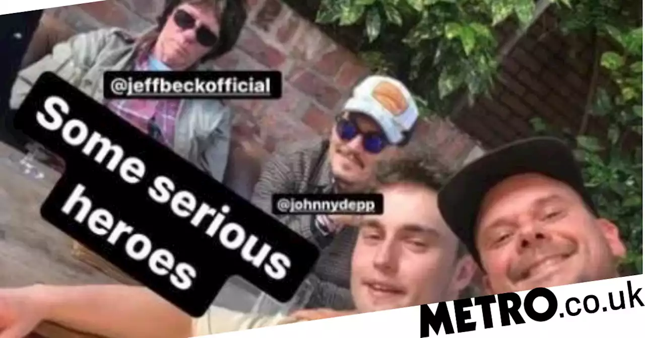 Sam Fender apologises after sharing photo with ‘hero’ Johnny Depp