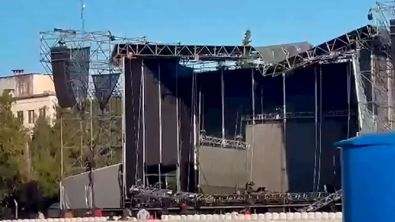 Se derrumbó el escenario del show de Tini Stoessel