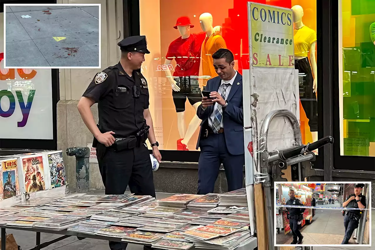 Comic book vendor stabs man in dispute outside of Macy’s in Herald Square