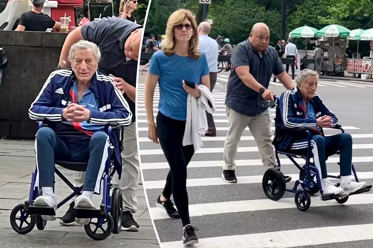 Tony Bennett, 95, hits Central Park in wheelchair with wife Susan Benedetto