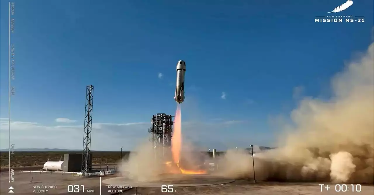 Bezos' Blue Origin completes fifth crewed flight launch