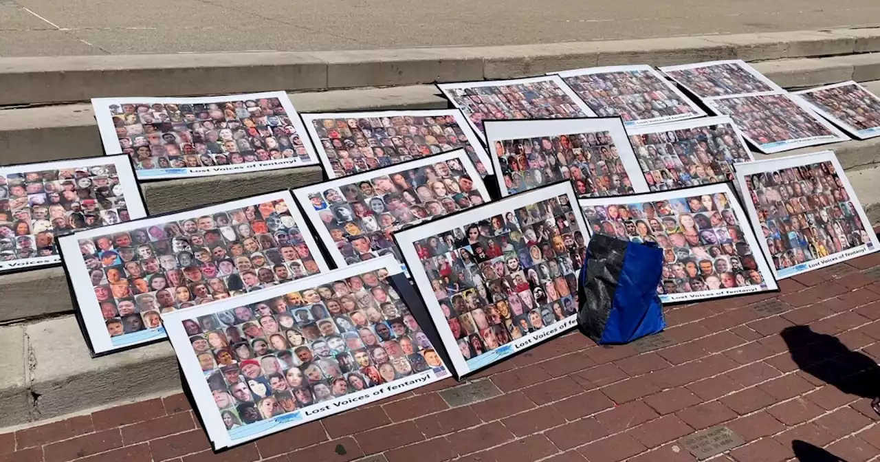 APALD rally for fentanyl awareness on Monument Circle