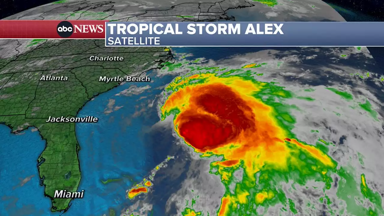 Tropical Storm Alex, 1st of season, forms in Gulf of Mexico